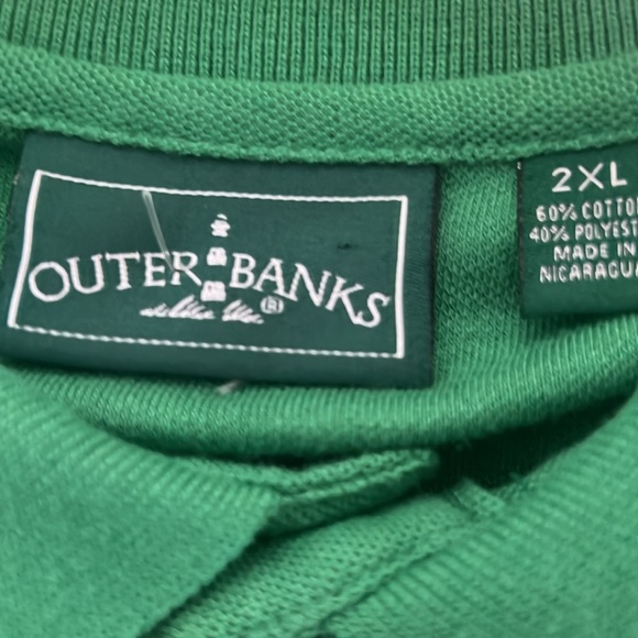 NWT OUTER BANKS GOLF POLO GREEN SHIRT SIZE 2XL - Picture 4 of 5